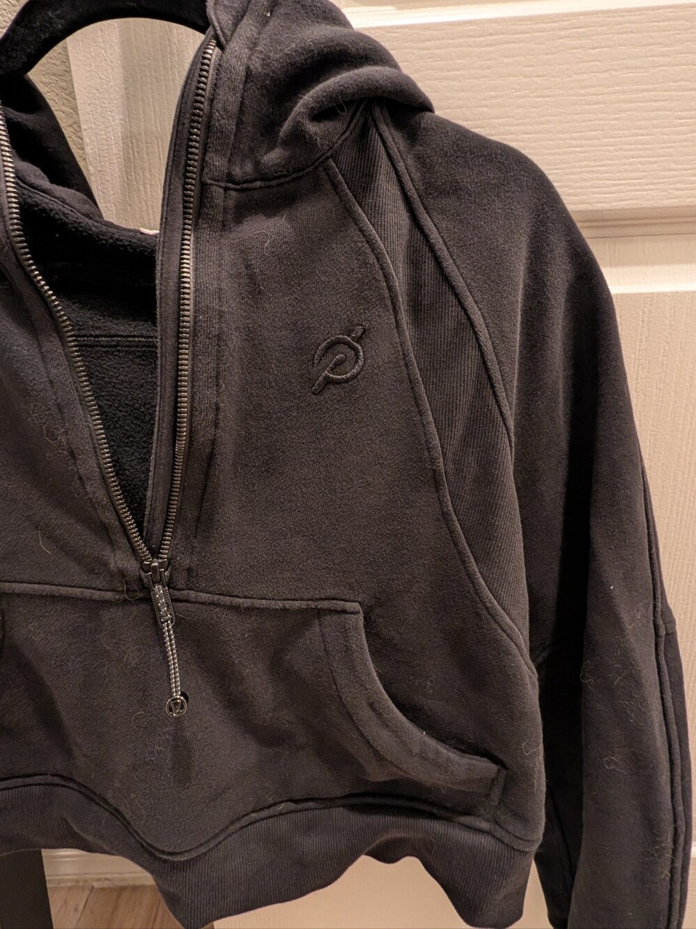 Peloton Lululemon Cropped Scuba Oversized Half-Zip Hoodie